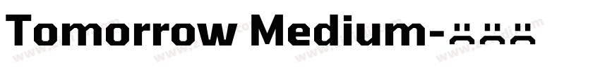 Tomorrow Medium字体转换